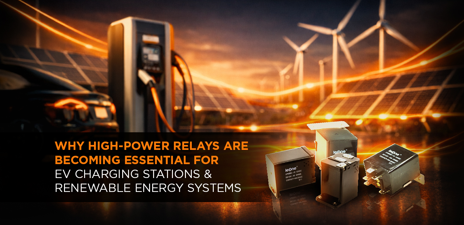 Why High-Power Relays Are Becoming Essential for EV Charging Stations & Renewable Energy Systems